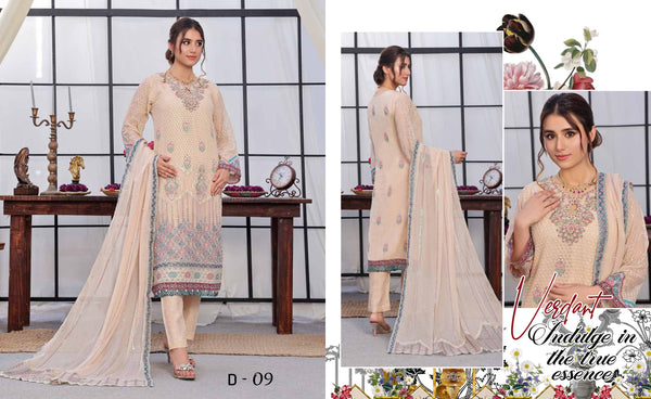 ELIF BY NOOR SEMI STITCHED 3PC|D-07