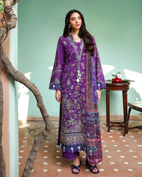 SUMMER REVERIE BY ROHEENAZ UN-STITCHED 3PC | Aurelia