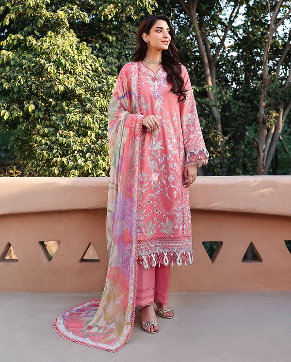 SUMMER REVERIE BY ROHEENAZ UN-STITCHED 3PC | Velora