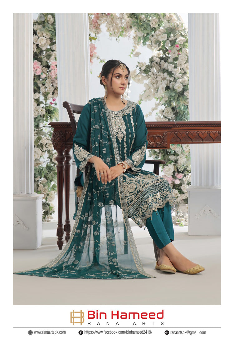 HAREEM BY BIN HAMEED | LUXURY CHIFFON | D-07