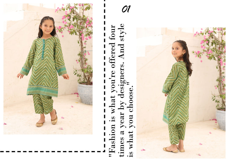 ZOYA AHMAD KIDS CORD SETS- 01