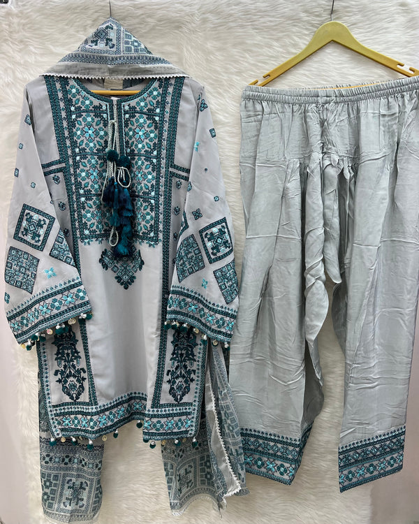 ROOHI KARMA- Light Grey