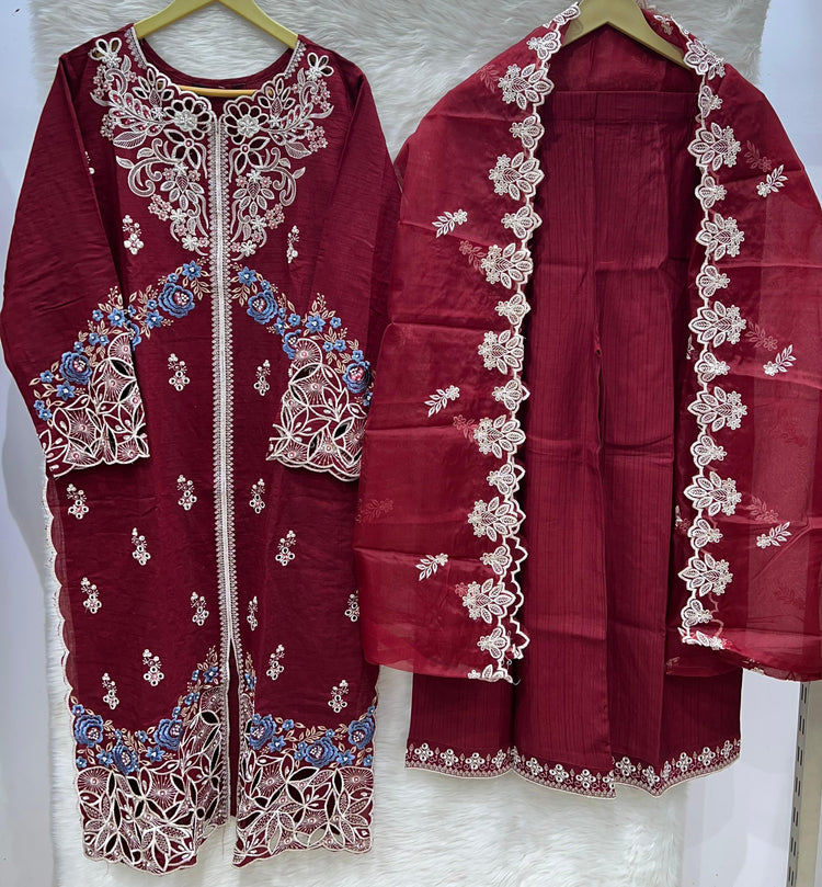 AIZAH LUXURY PRET- 02 RED