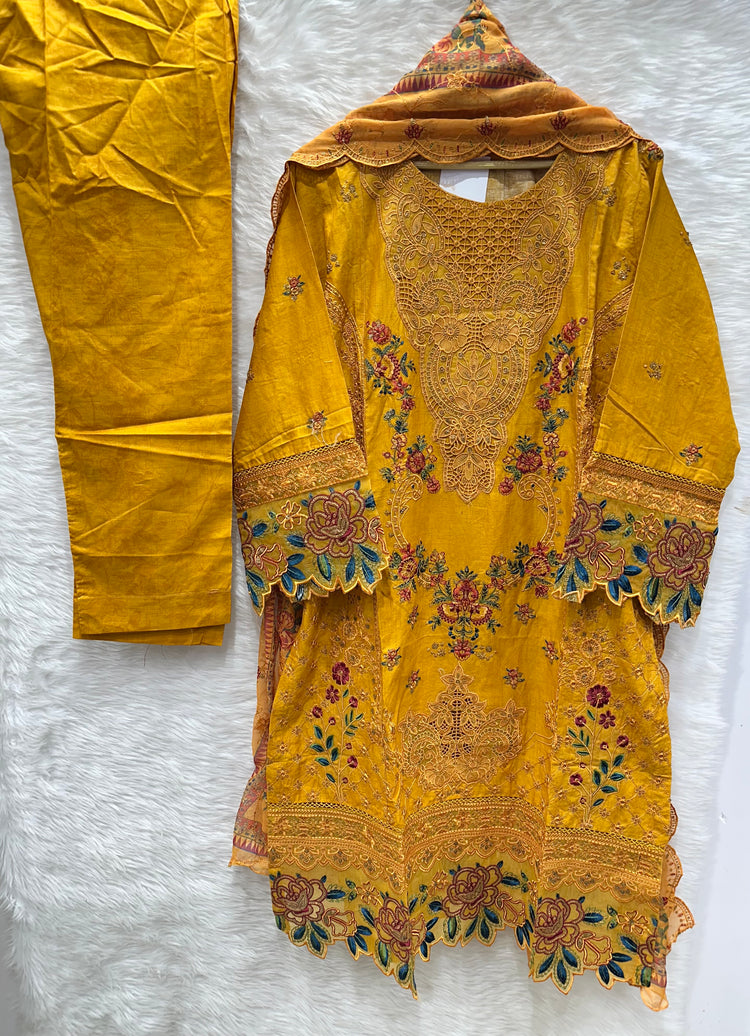 BIN SAEED EMBROIDERED DUPATTA- 02