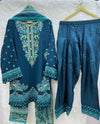 ROOHI KARMA- Teal Blue