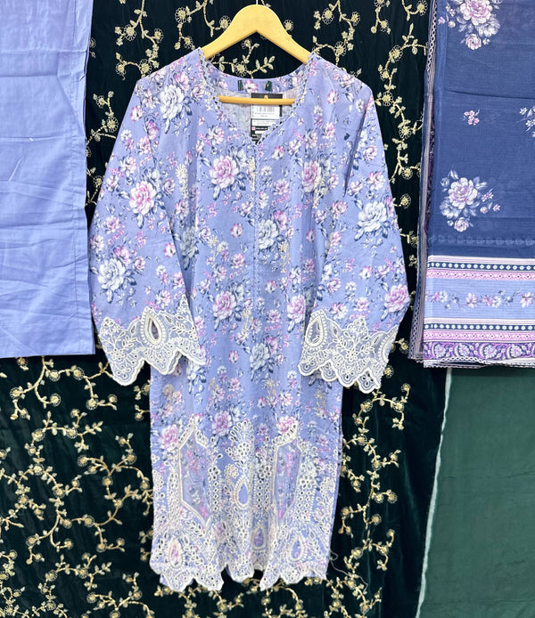 BIN SAEED CUTWORK LAWNKARI- 07