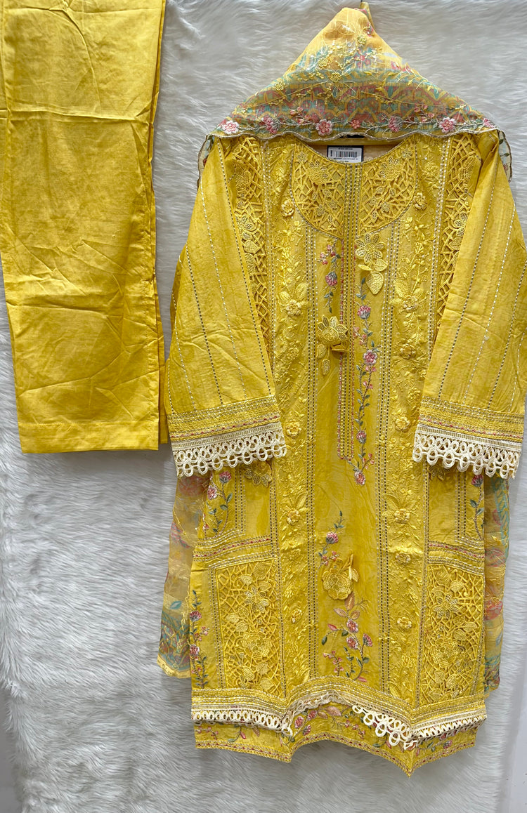 BIN SAEED EMBROIDERED DUPATTA- 07