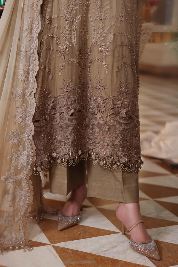 Maria b chiffon collection'26 /MPC-26-103-Olive Gold