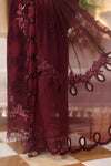 Maria b chiffon collection'26 /MPC-26-108-Burgundy