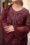 Maria b chiffon collection'26 /MPC-26-108-Burgundy