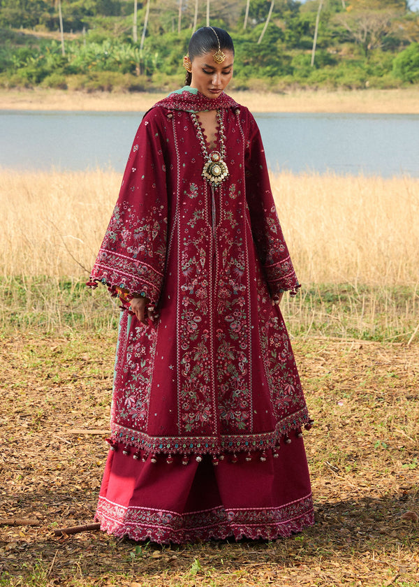 HUSSAIN REHAR LL SS LUXURY LAWN 25' MAHOGANY