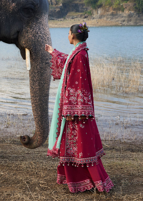 HUSSAIN REHAR LL SS LUXURY LAWN 25' MAHOGANY