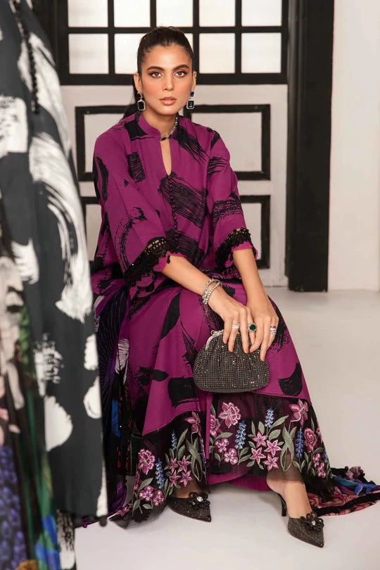 Maria b mprints 3 Piece Unstitched Printed Suit |MPT-2205-B