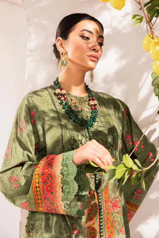 Maria b mprints 3 Piece Unstitched Printed Suit |MPT-2206-A
