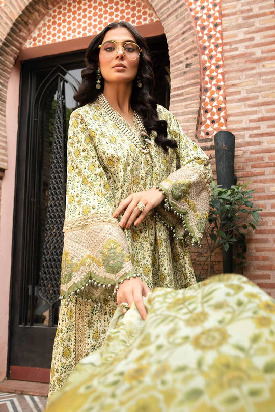 Maria b mprints 3 Piece Unstitched Printed Suit |MPT-2207-A
