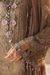 Maria b chiffon collection'26 /MPC-26-102-Muted Mocha Brown