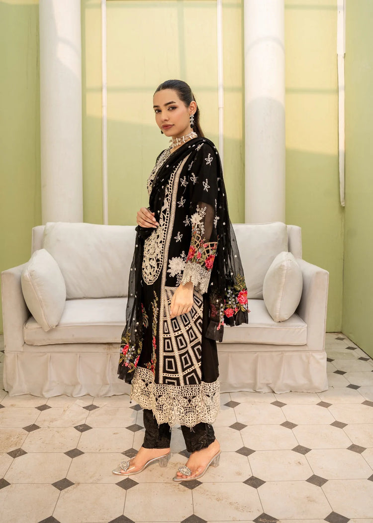 UFAQ BY ZAINAB FAZLANI SEMI-STITCHED 3PC | ZFUF-009