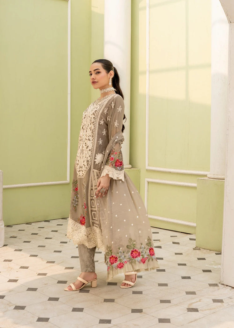 UFAQ BY ZAINAB FAZLANI SEMI-STITCHED 3PC | ZFUF-010