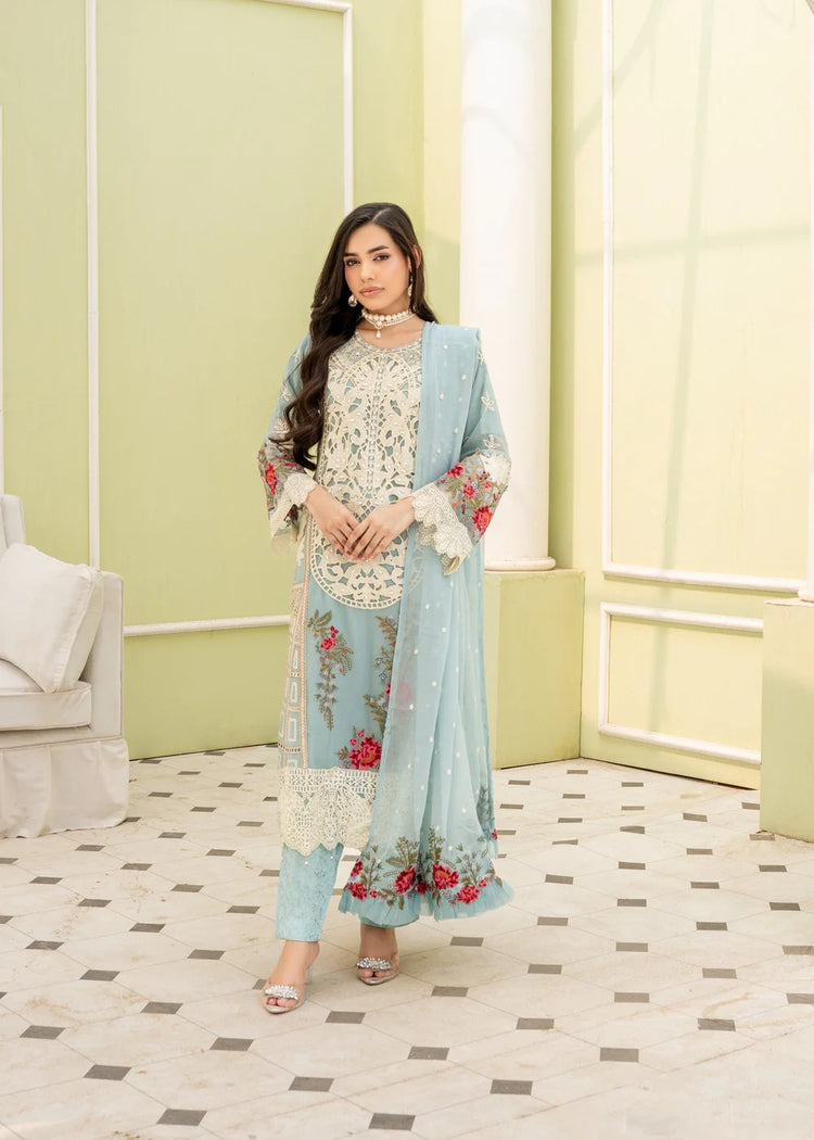 UFAQ BY ZAINAB FAZLANI SEMI-STITCHED 3PC | ZFUF-012