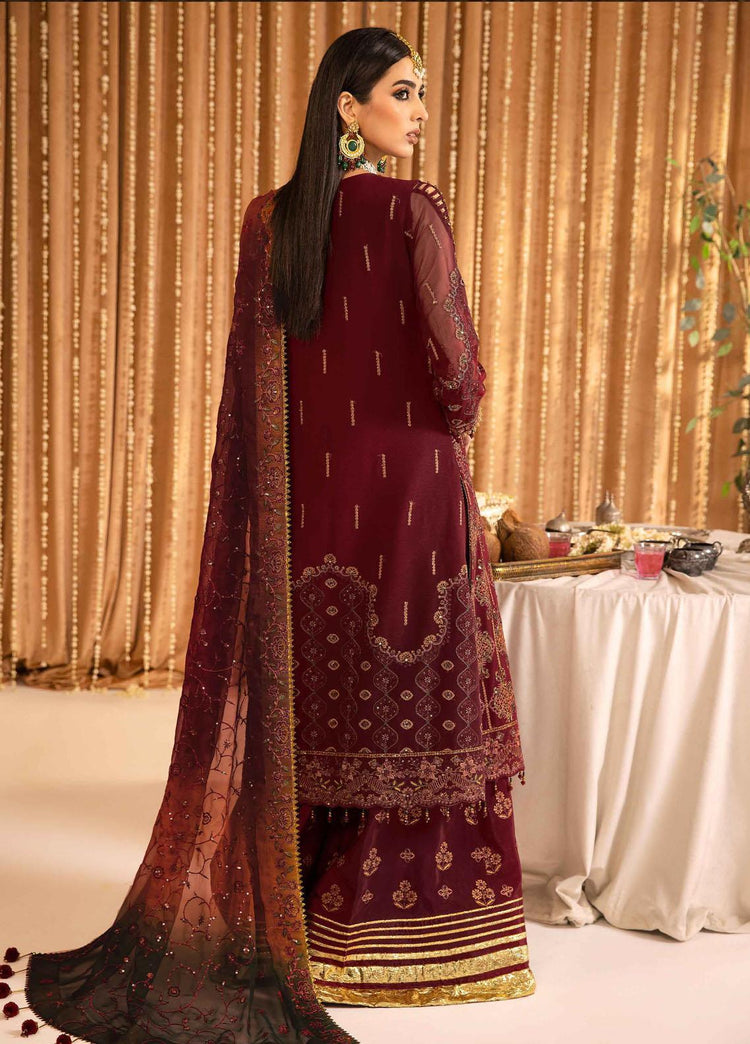 ALIZEH UN-STICHED 3PC| D-01 Roheen
