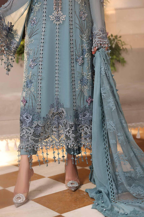 Maria b chiffon collection'26 /MPC-26-106-Slate Blue