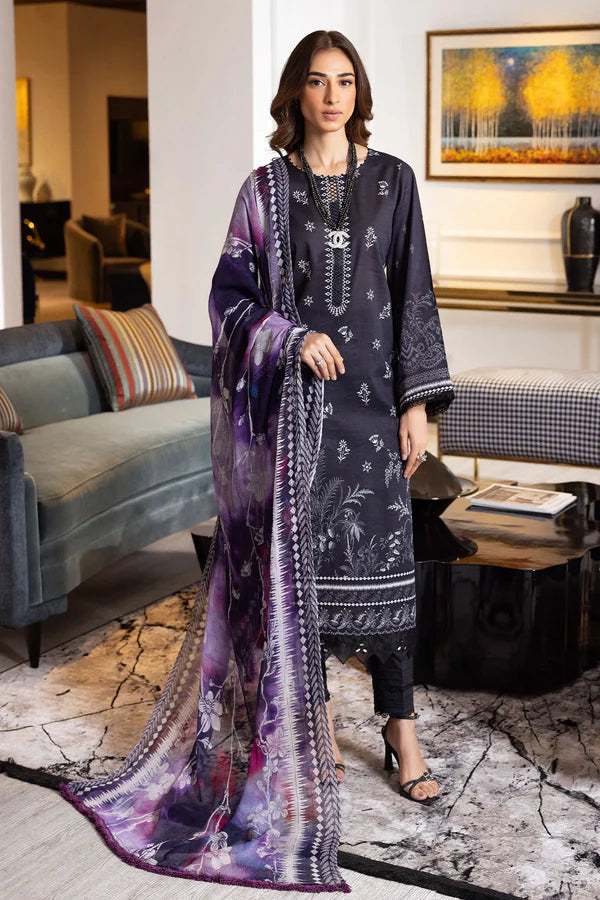 NUREH SIGNATURE PRINTS UN-STITCHED 3PC | SP-118