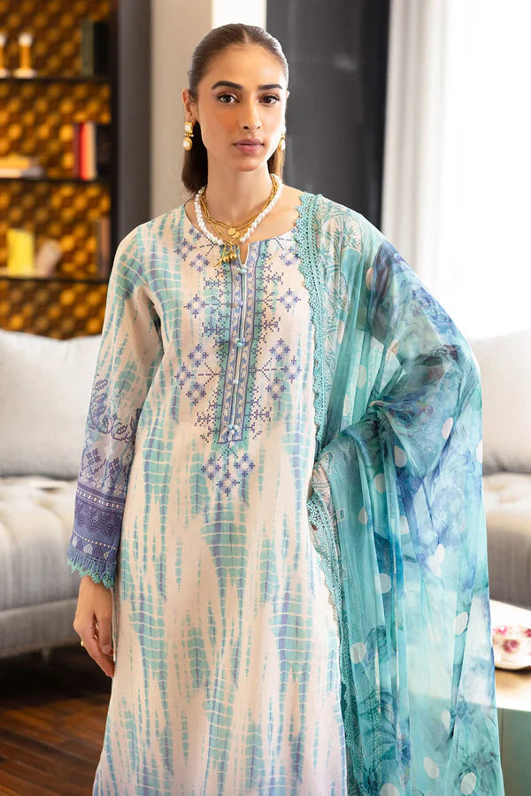 NUREH SIGNATURE PRINTS UN-STITCHED 3PC | SP-117
