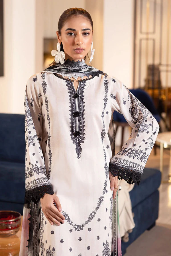 NUREH SIGNATURE PRINTS UN-STITCHED 3PC | SP-116