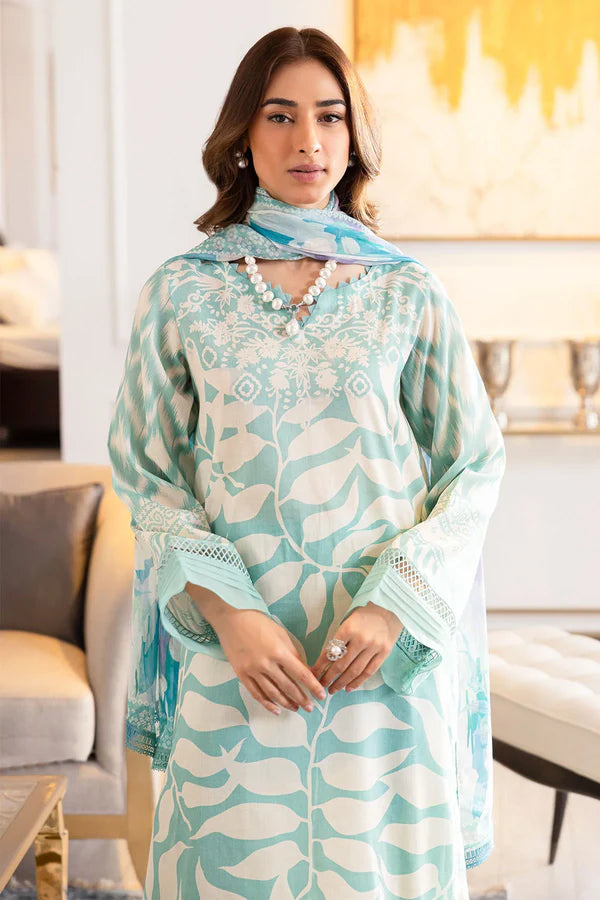 NUREH SIGNATURE PRINTS UN-STITCHED 3PC | SP-115