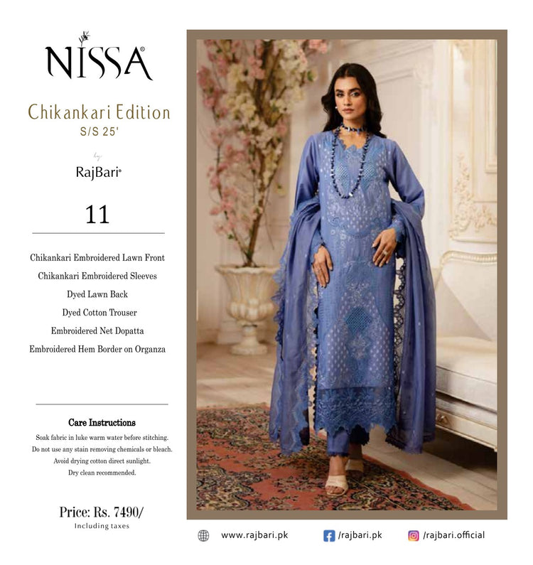 NISSA BY RAJBARI CHIKANKARI EDITION | D-11