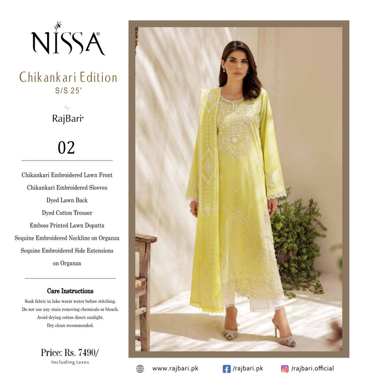 NISSA BY RAJBARI CHIKANKARI EDITION | D-02