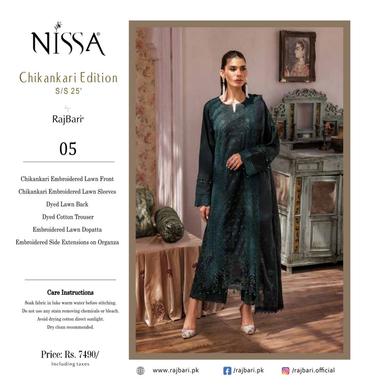 NISSA BY RAJBARI CHIKANKARI EDITION | D-05