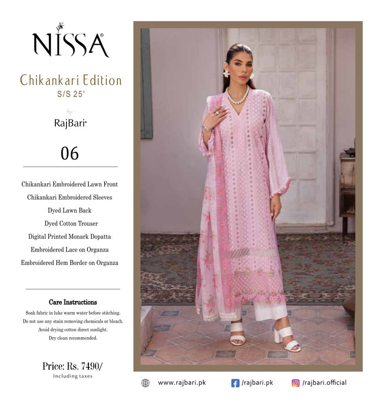 NISSA BY RAJBARI CHIKANKARI EDITION | D-06