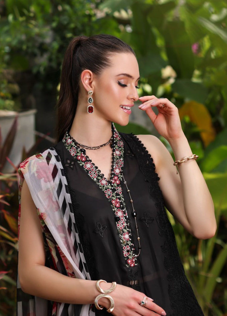 NOOR BY SAADIA ASAD LUXURY CHIKANKARI LUXURY LAWN | D-06A