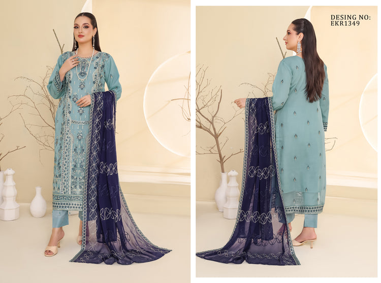 RAISE BY BIN HAMEED SEMI-STITCHED 3PC | D-04