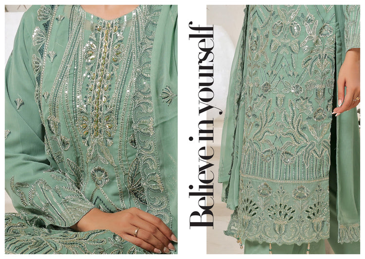 BISMA BY BIN HAMEED SEMI-STITCHED | DA-1392