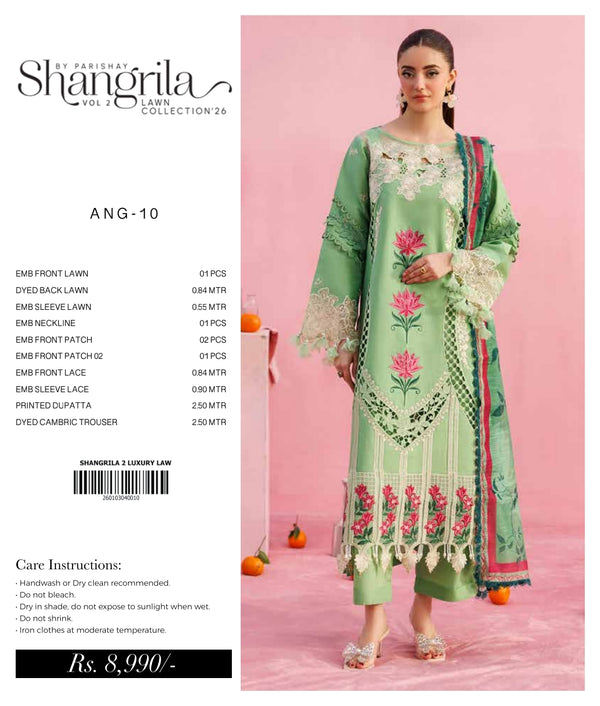 SHANGRILA BY PARISHAY LUXURY LAWN VOL-2 | D-09
