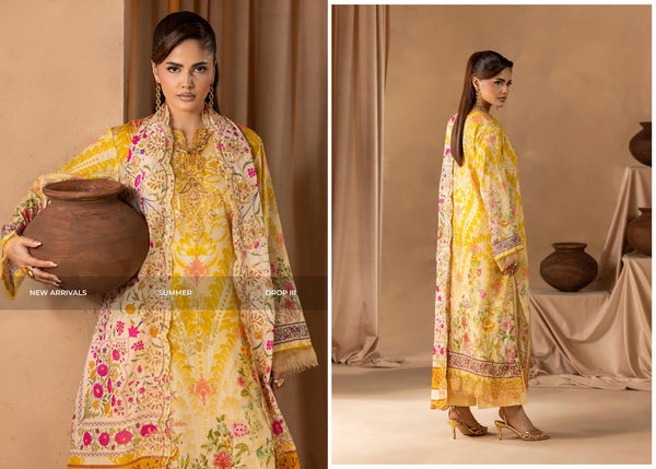 MAHAJAL BY GULLJEE UN-STITCHED 3PC | D-08
