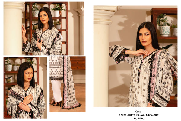 MAUSUMMERY STITCHED 3PC | D-06