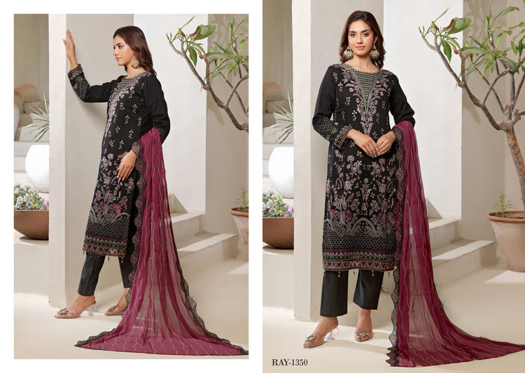 BISMA BY BIN HAMEED SEMI-STITCHED | RAY-1350