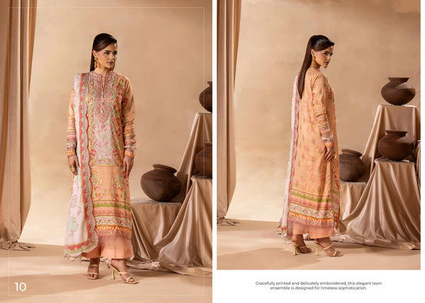 MAHAJAL BY GULLJEE UN-STITCHED 3PC | D-10