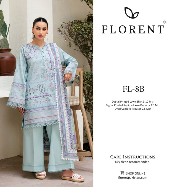 FLORENT LUXURY LAWN STITCHED | D-12
