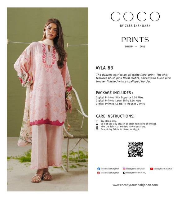 COCO BY ZARA SHAHJAHAN PRINTS Ayla-8B
