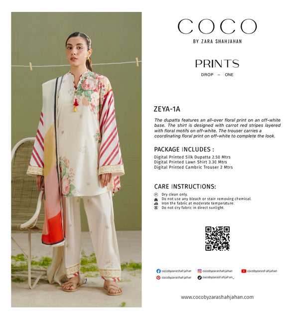 COCO BY ZARA SHAHJAHAN PRINTS Zeya-1A