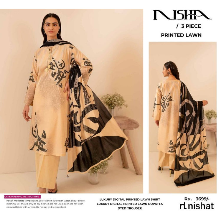 NISHA PRINTED LAWN | D-06