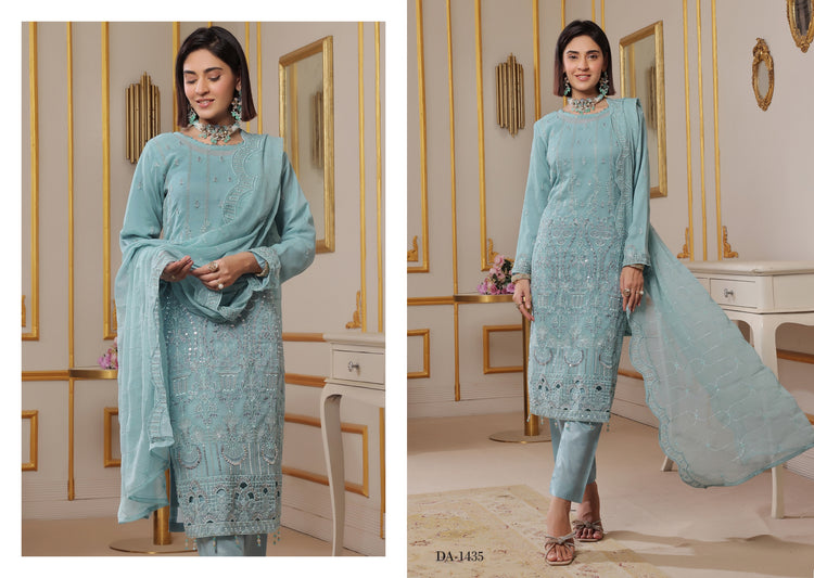 ZAIB BY BIN HAMEED SEMI-STITCHED 3PC | D-03