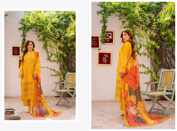 SAFINA LAWN STITCHED KARMA KC-1363