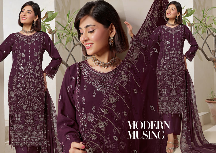 BISMA BY BIN HAMEED SEMI-STITCHED | DA-1324