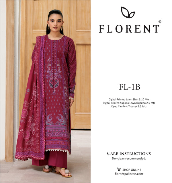 FLORENT LUXURY LAWN STITCHED | D-09