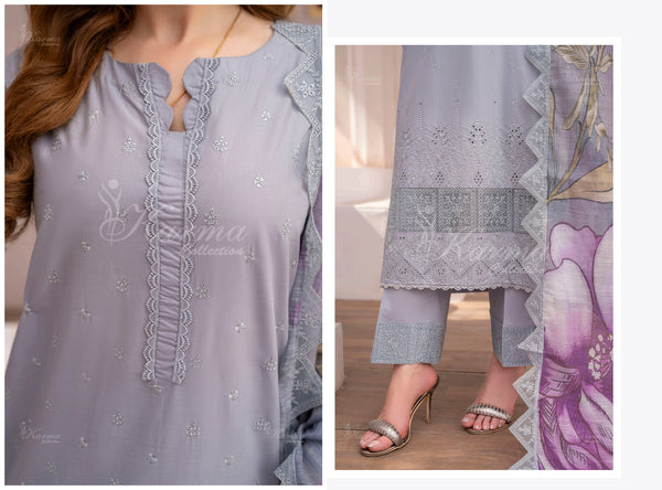 SAFINA LAWN STITCHED KARMA KC-1364